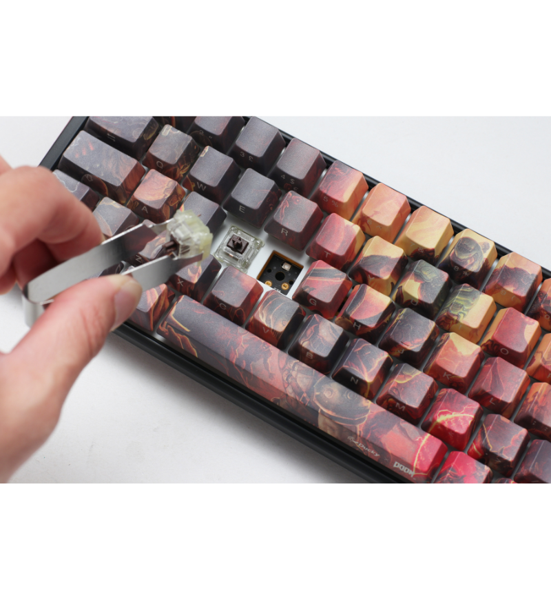 Ducky One 3 DOOM Edition SF RGB Mechanical Keyboard - Cherry MX Speed Silver