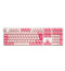 Ducky One 3 Gossamer Pink Mechanical Keyboard - Cherry MX Silent Red