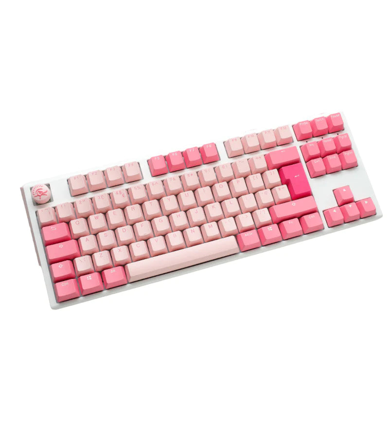 Ducky One 3 Gossamer PInk TKL Mechanical Keyboard - Cherry MX Ergo Clear