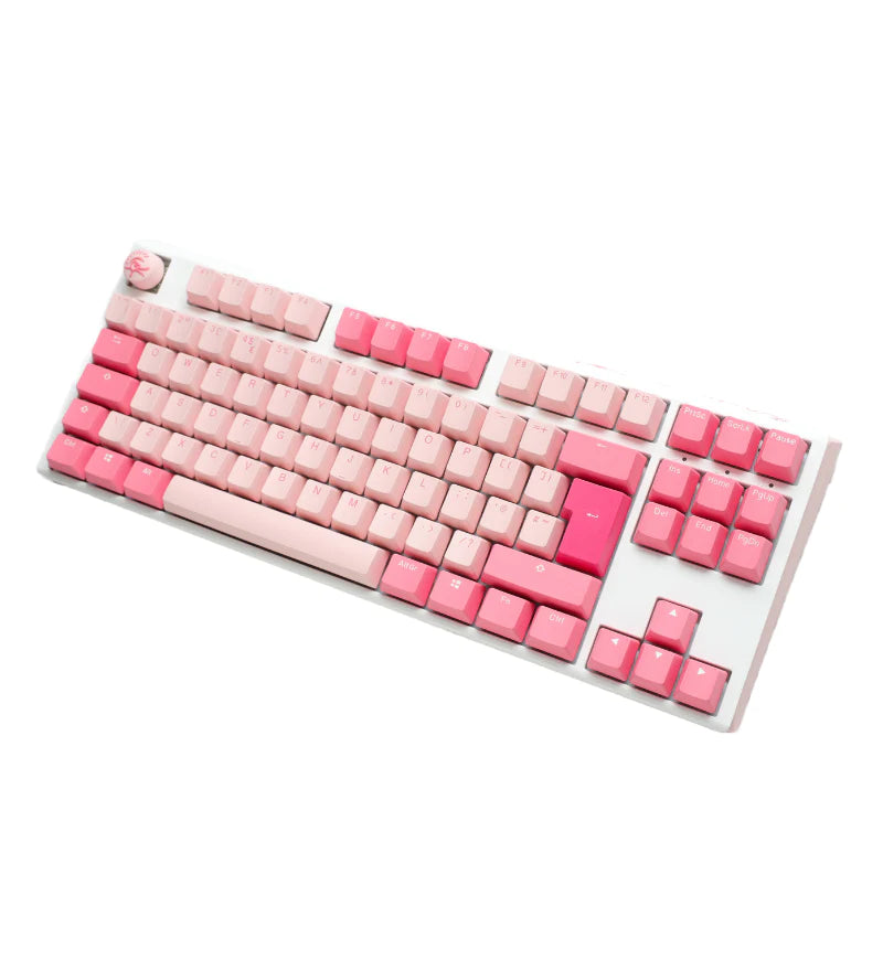 Ducky One 3 Gossamer PInk TKL Mechanical Keyboard - Cherry MX Ergo Clear