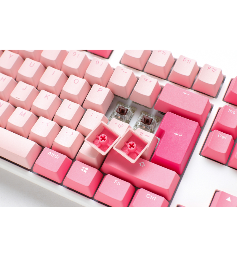 Ducky One 3 Gossamer Pink TKL Mechanical Keyboard - Cherry MX Brown