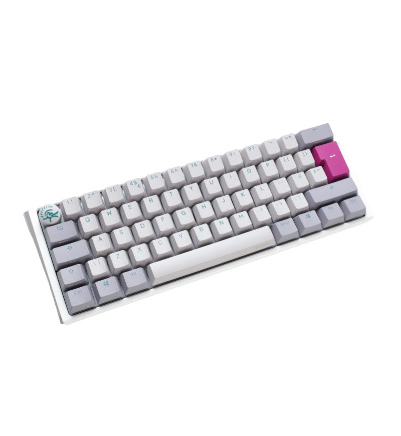 Ducky One 3 Mist Grey Mini RGB Mechanical Keyboard - Cherry MX Blue