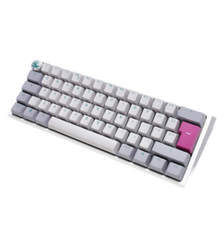 Ducky One 3 Mist Grey Mini RGB Mechanical Keyboard - Cherry MX Blue