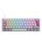Ducky One 3 Mist Grey Mini RGB Mechanical Keyboard - Cherry MX Silent Red