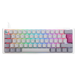 Ducky One 3 Mist Grey Mini RGB Mechanical Keyboard - Cherry MX Brown