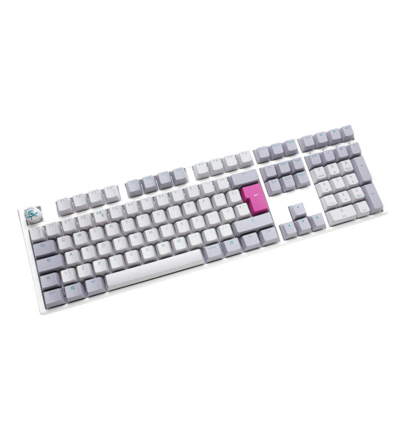 Ducky One 3 Mist Grey RGB Mechanical Keyboard - Cherry MX Blue