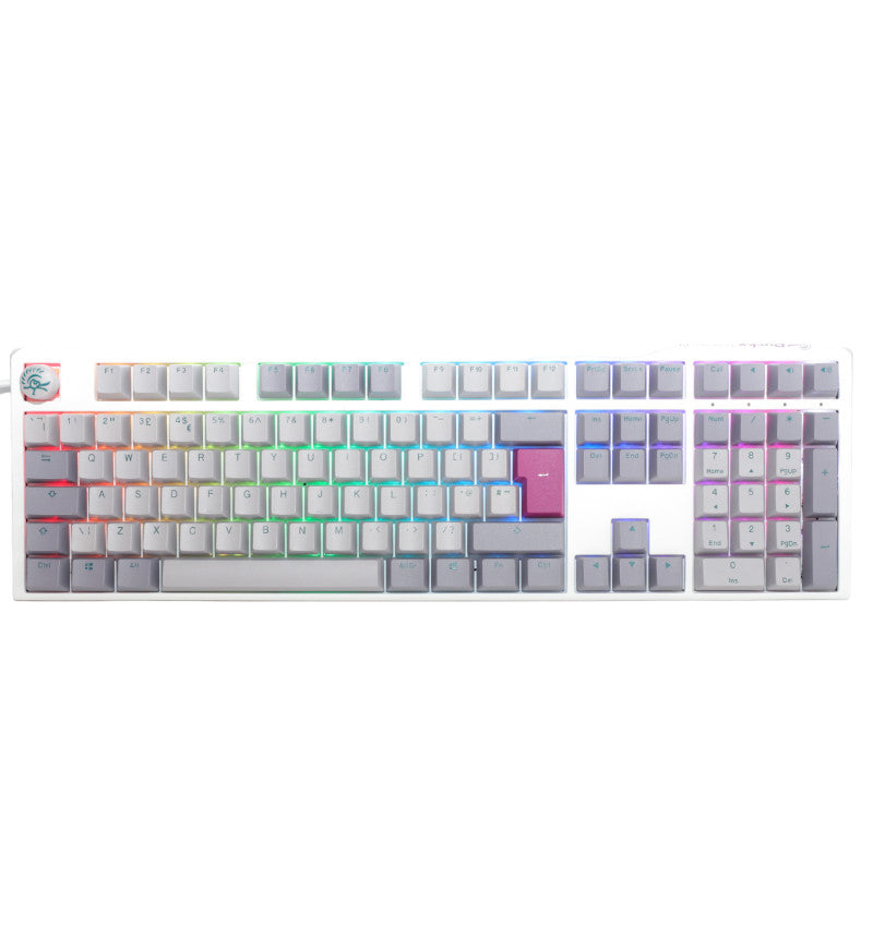 Ducky One 3 Mist Grey RGB Mechanical Keyboard - Cherry MX Blue