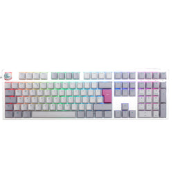 Ducky One 3 Mist Grey RGB Mechanical Keyboard - Cherry MX Blue