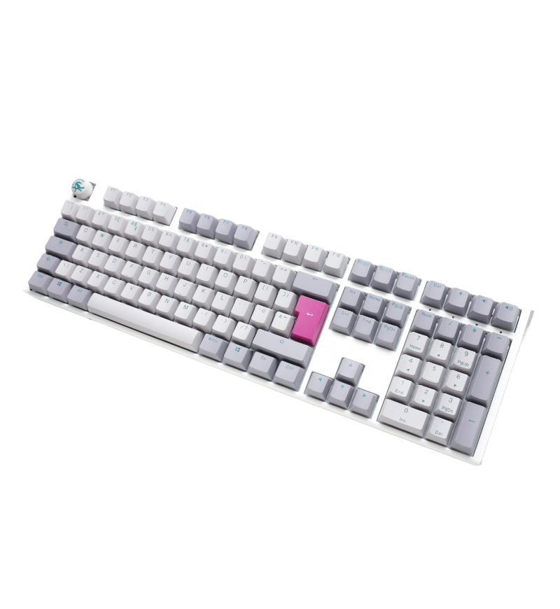 Ducky One 3 Mist Grey RGB Mechanical Keyboard - Cherry MX Red