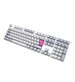 Ducky One 3 Mist Grey RGB Mechanical Keyboard - Cherry MX Ergo Clear