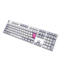 Ducky One 3 Mist Grey RGB Mechanical Keyboard - Cherry MX Speed Silver