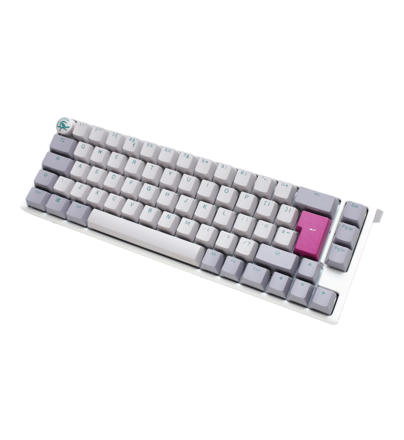 Ducky One 3 Mist Grey SF RGB Mechanical Keyboard - Cherry MX Silent Red