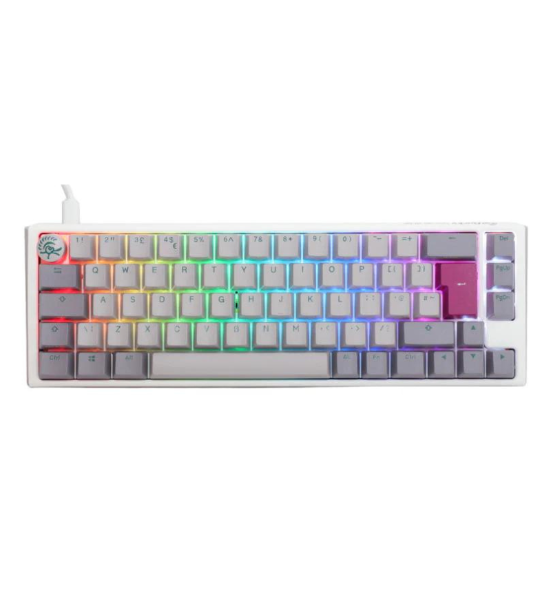 Ducky One 3 Mist Grey SF RGB Mechanical Keyboard - Cherry MX Red