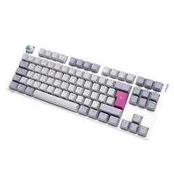 Ducky One 3 Mist Grey TKL RGB Mechanical Keyboard - Cherry MX Silent Red