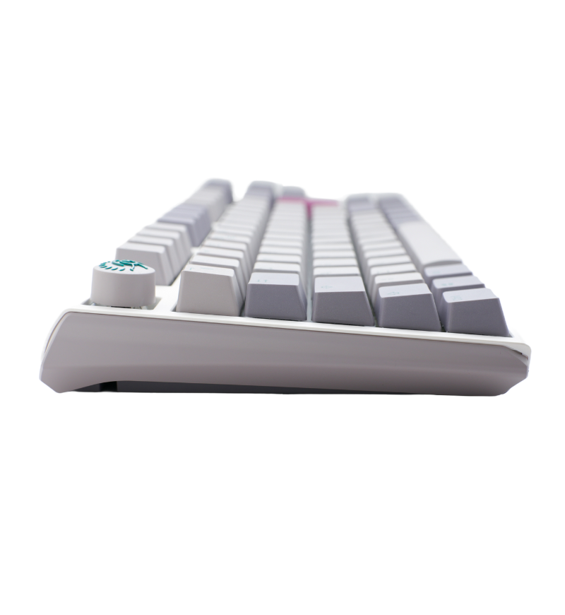 Ducky One 3 Mist Grey TKL RGB Mechanical Keyboard - Cherry MX Silent Red