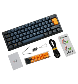 Ducky One 3 Pro Nazca Line 60% RGB Mechanical Keyboard - Cherry MX2A Red Switches