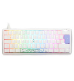 Ducky One 3 Pure White Mini RGB Mechanical Keyboard - Cherry MX Blue