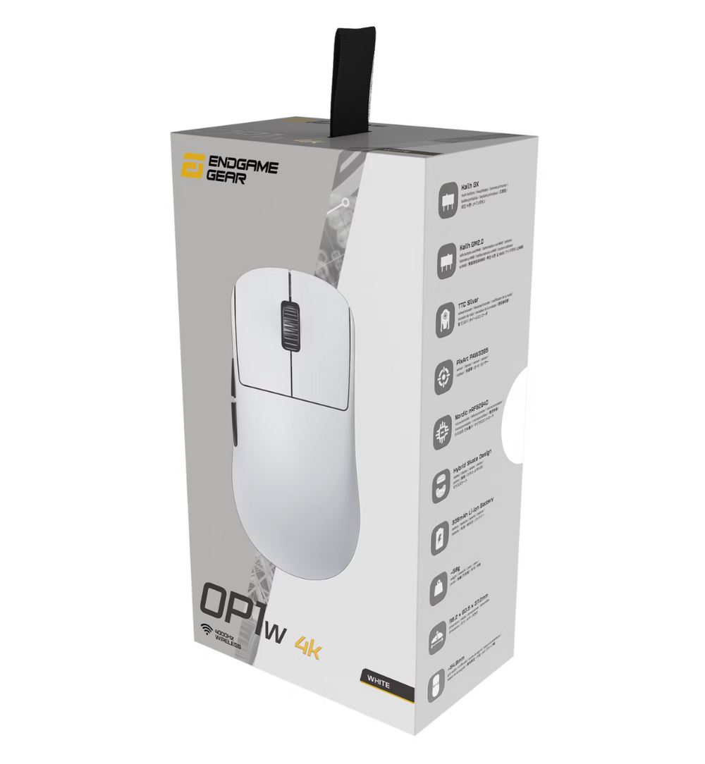 Buy Endgame Gear OP1w 4K 59g Wireless Optical Gaming Mouse - White Buy Endgame Gear OP1w 4K 59g Wireless Optical Gaming Mouse - White
