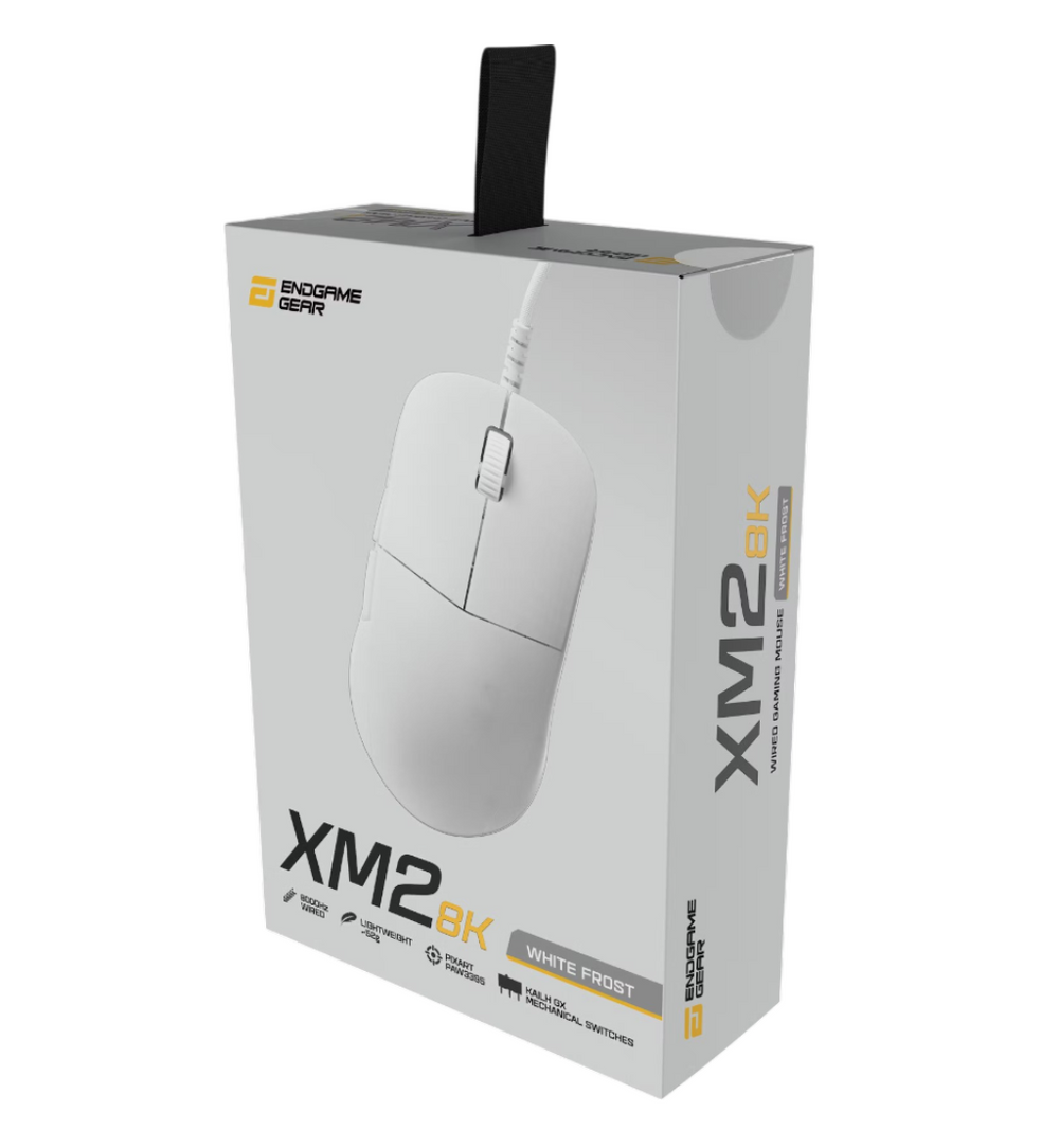 Endgame Gear XM2 8K 52g Optical Gaming Mouse - White Frost