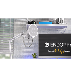 Endorfy Solum Streaming USB Microphone - Onyx White