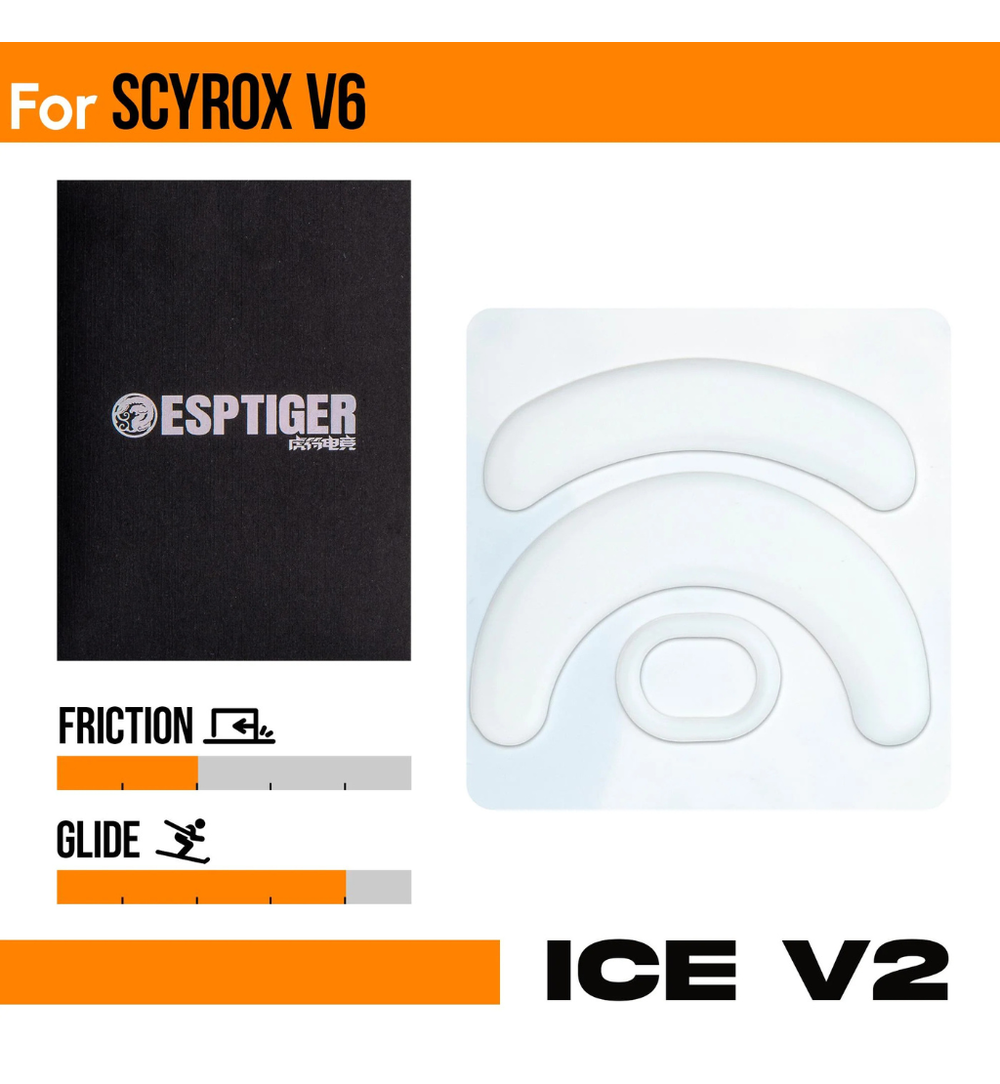 EspTiger ICE Mouse Feet (Skates) V2 - Scyrox V6