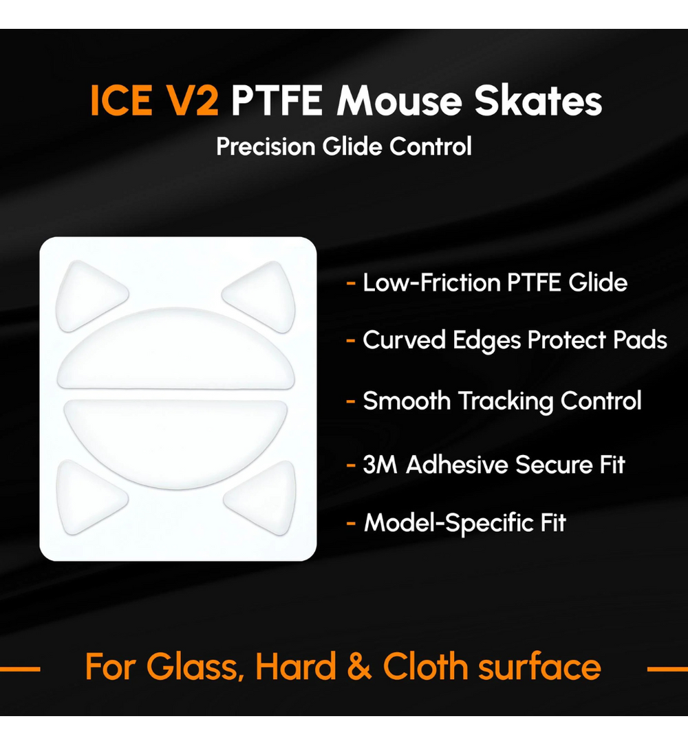 EspTiger ICE Mouse Feet (Skates) V2 - WLmouse Beast X Max Wireless