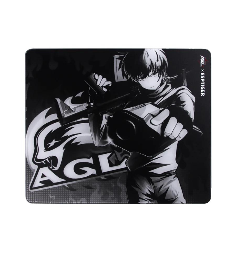 EspTiger Lotus Black AGL Edition Glass Gaming Mousepad