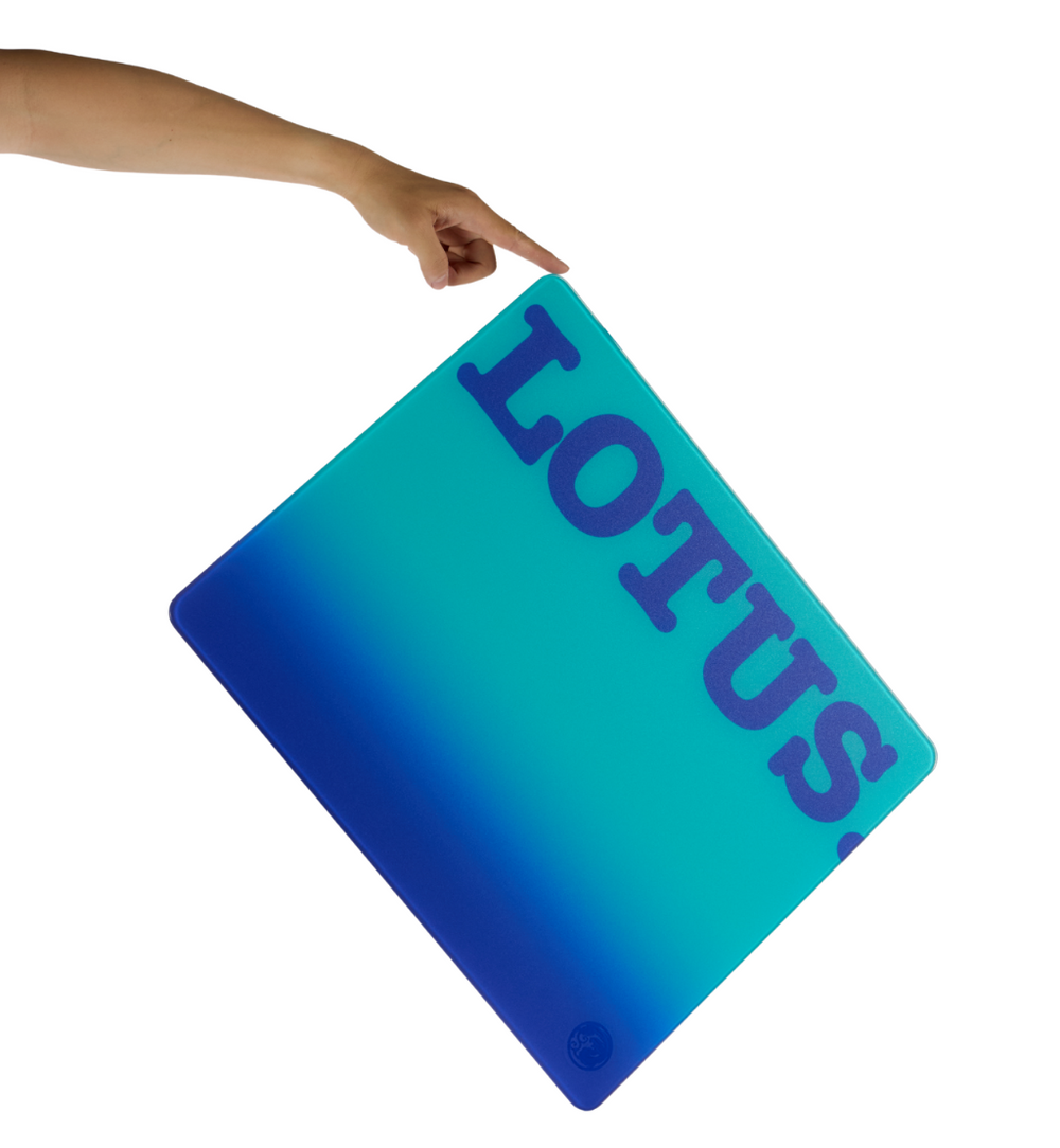 EspTiger Lotus Glass Gaming Mousepad - Blue