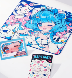 EspTiger Uni+ Series Sweet Gaze Gaming Mousepad - Blue