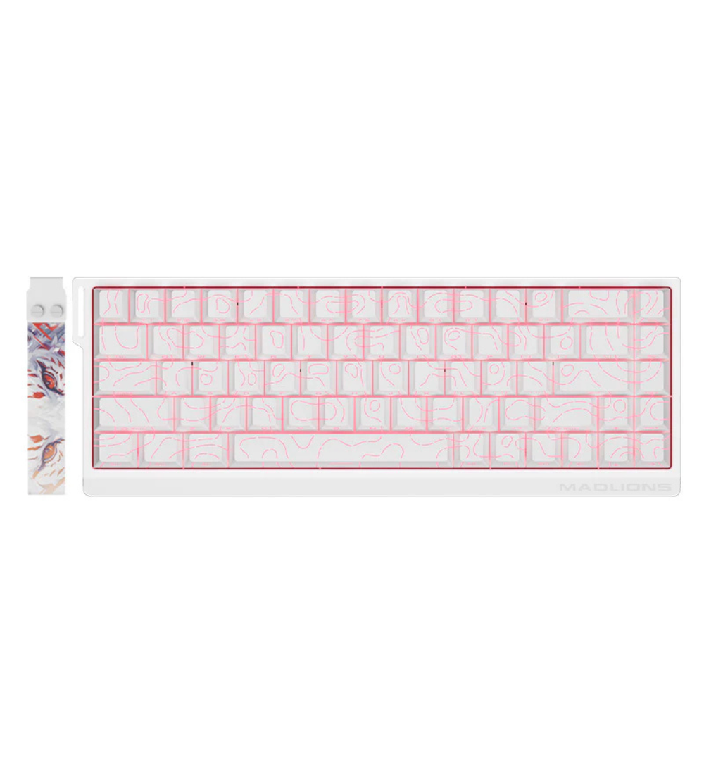 Buy FGG MADLIONS MAD68 HE V2 Flagship White Magnetic Gaming Keyboard ...