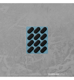 GhostGlides Cyclone Balanced Speed Mouse Feet (Skates) - Universal 0.85mm Pills - 12x Pills