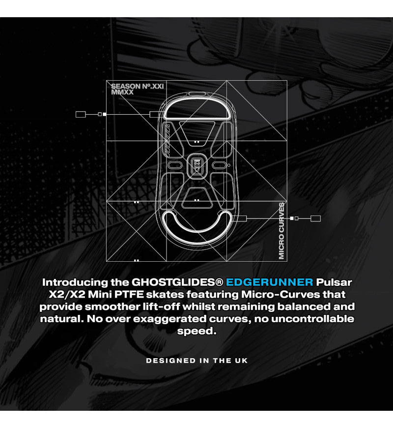 GhostGlides Edgerunner Skates - Pulsar X2 / X2H / X2A / X2 V2 Medium & Mini