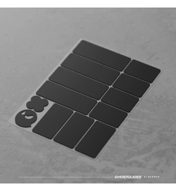 GhostGlides GhostGrips Black Heavy V2 Mouse Grip - Universal Pre-cut