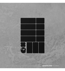 GhostGlides GhostGrips Black Heavy V2 Mouse Grip - Universal Pre-cut