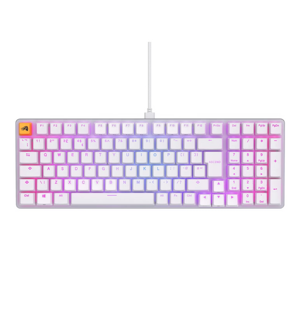 Glorious GMMK 2 96% UK ISO RGB Fox Switch Mechanical Keyboard - White