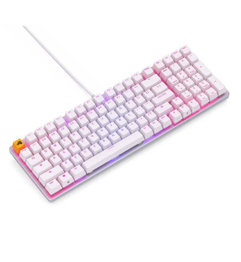 Glorious GMMK 2 96% US ANSI RGB Fox Switch Mechanical Keyboard - White