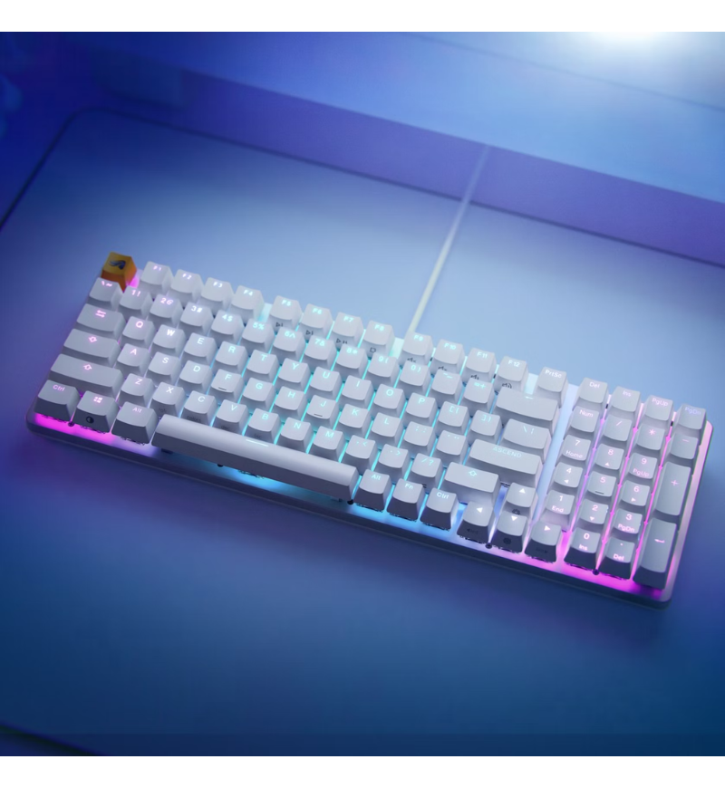 Glorious GMMK 2 96% US ANSI RGB Fox Switch Mechanical Keyboard - White