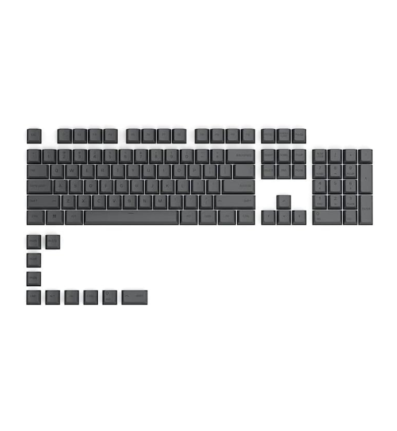 Glorious GPBT 115 UK Keycap Set - Black Ash