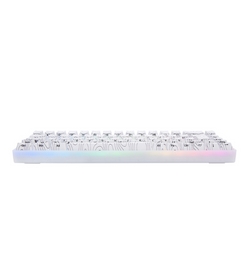 Higround SNOWSTONE Base 65 UK Gaming Keyboard -  White Flame Switch