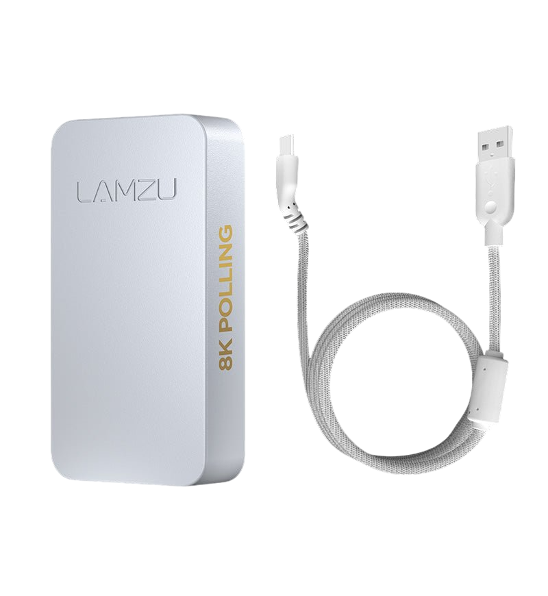 Lamzu 8K Mouse Dongle - White