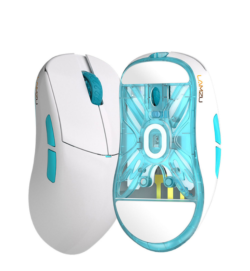 Lamzu Atlantis Mini Pro 51g Superlight Wireless Gaming Mouse - Polar White