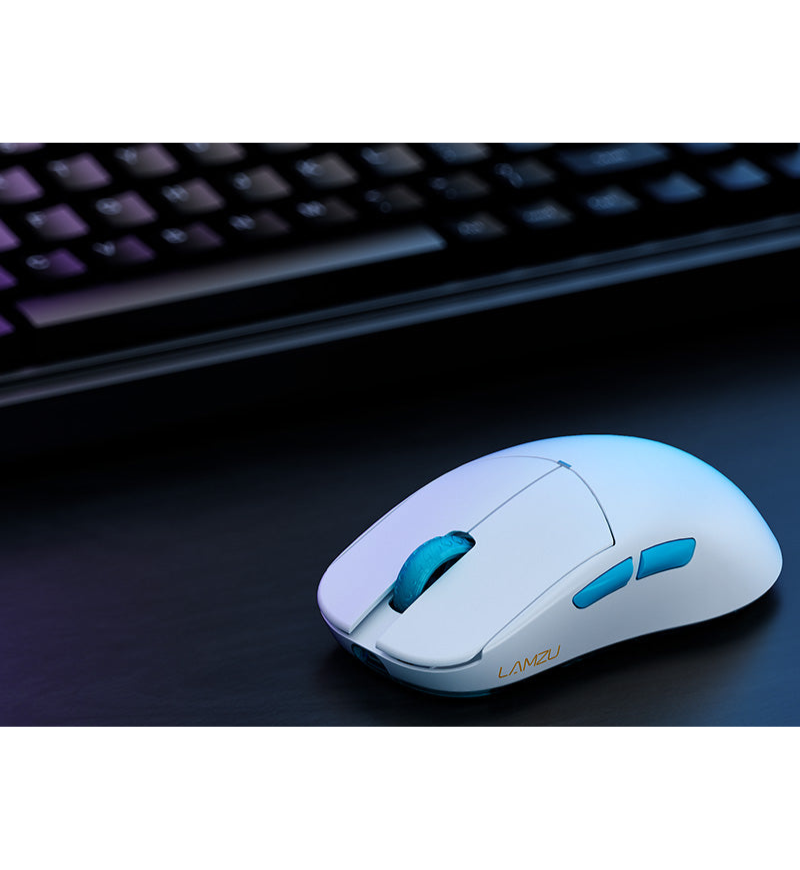 Lamzu Atlantis Mini Pro 51g Superlight Wireless Gaming Mouse - Polar White