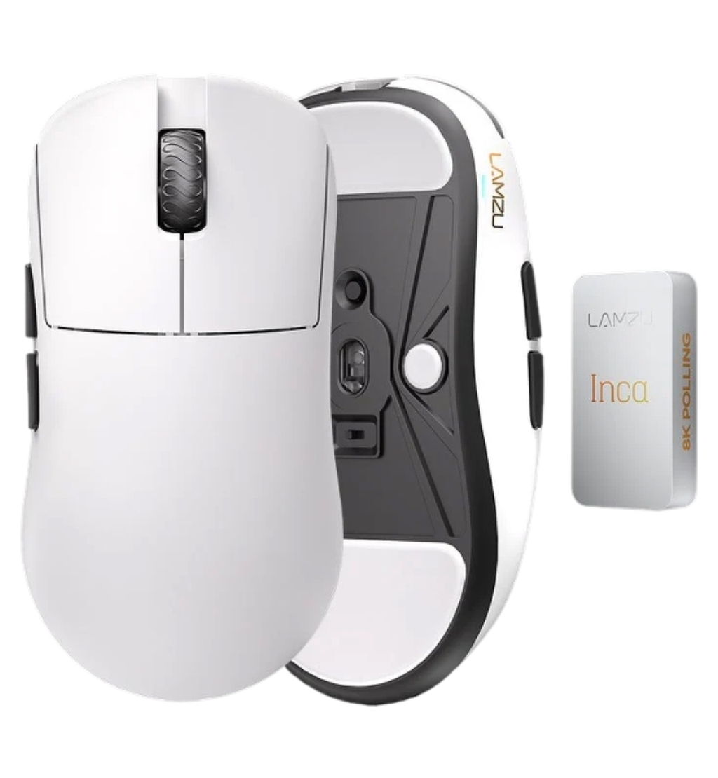 Buy Lamzu Inca 8K 40g Wireless Gaming Mouse - White UK