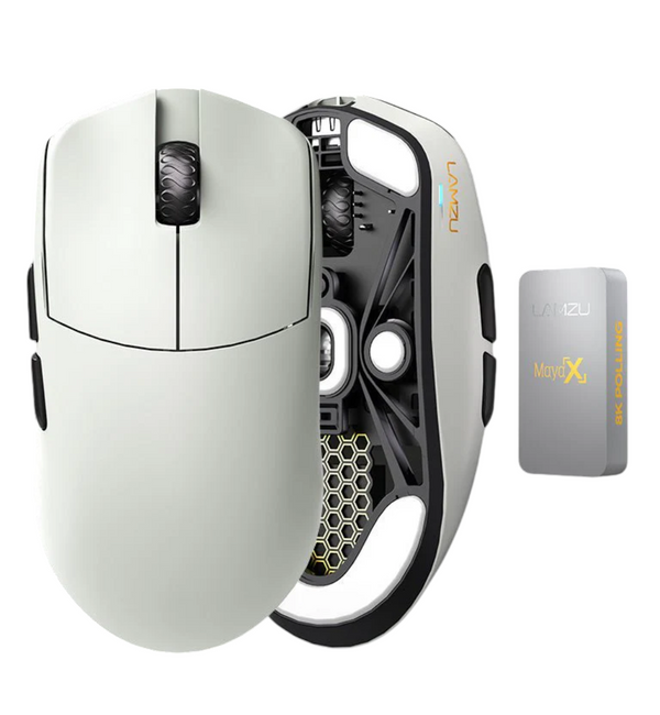 Lamzu MAYA X 8K 47g Wireless Gaming Mouse - Cloud Grey