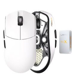 Lamzu MAYA X 8K 47g Wireless Gaming Mouse - White