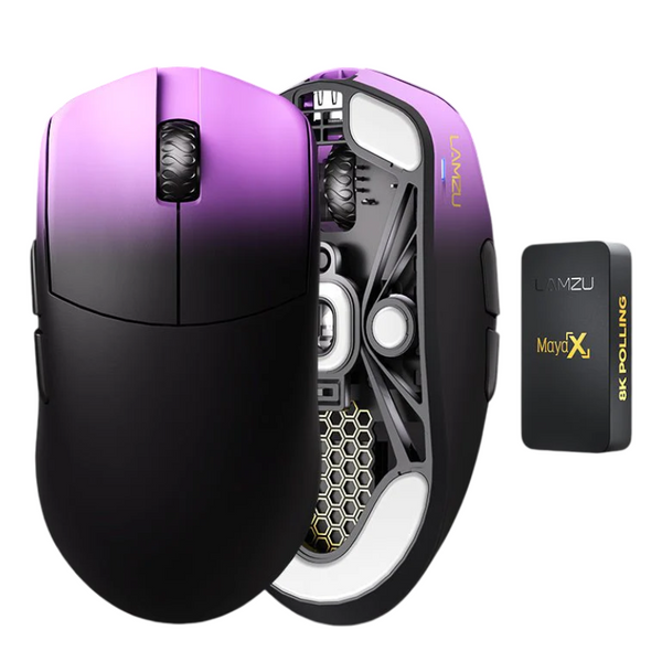 美品 LAMZU MAYA X Purple Shadow lamzu-maya-x-8k-47g-wireless-