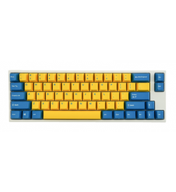 Leopold FC660M PD Yellow/Blue SF US Layout Mechanical Keyboard - Cherry MX Blue Switches