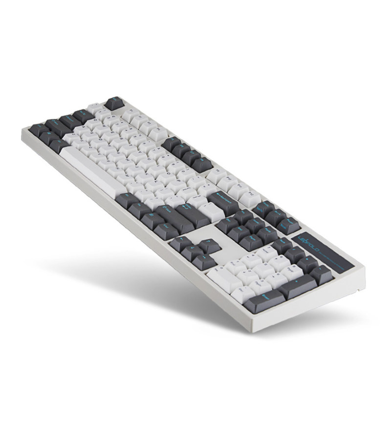 Leopold FC900R PD White/Grey US Layout Mechanical Keyboard - Cherry MX Red Switches