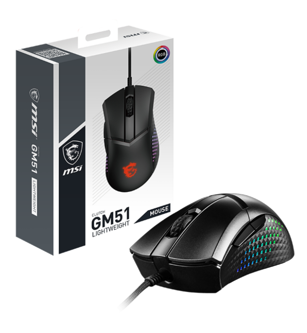 MSI Clutch GM51 75g Lightweight Gaming Mouse