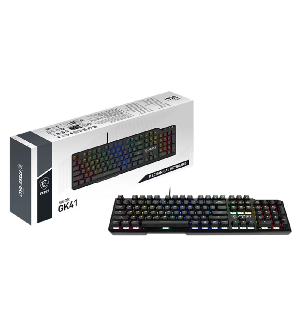 MSI Vigor GK41 RGB Mechanical Gaming Keyboard - Kailh Red Switches